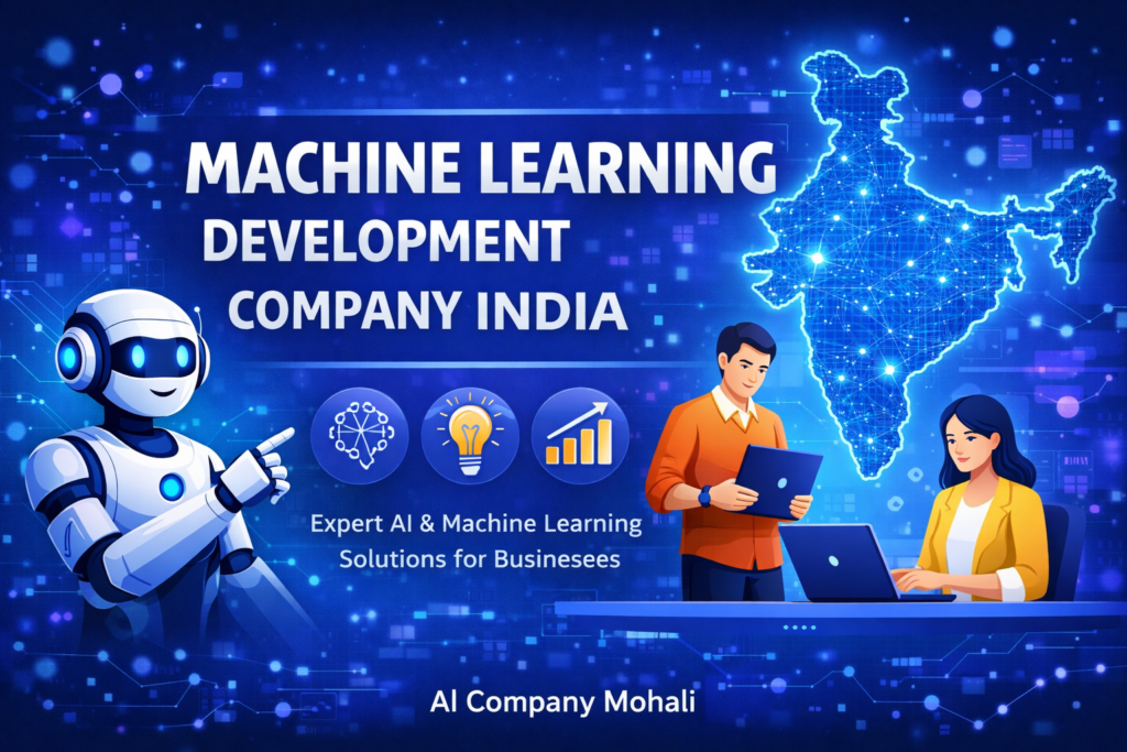 Machine learning development company in India providing AI solutions and data analytics services by AI Company Mohali