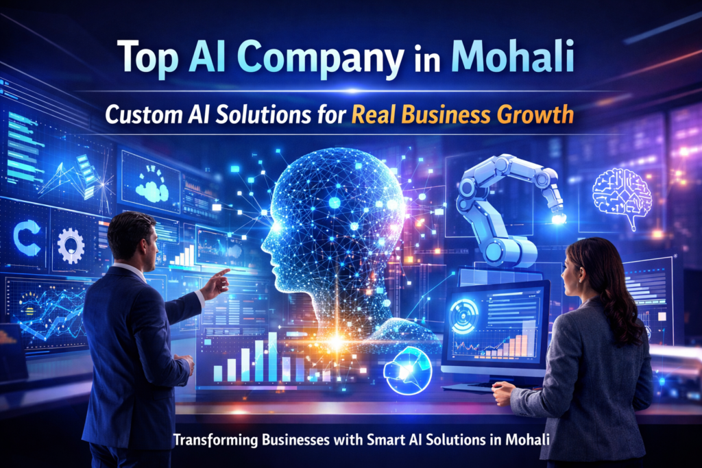 Best AI Company in Mohali providing custom AI solutions, machine learning, and business automation services